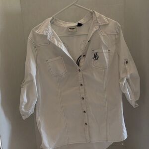 Harley-Davidson White Women's Blouse
